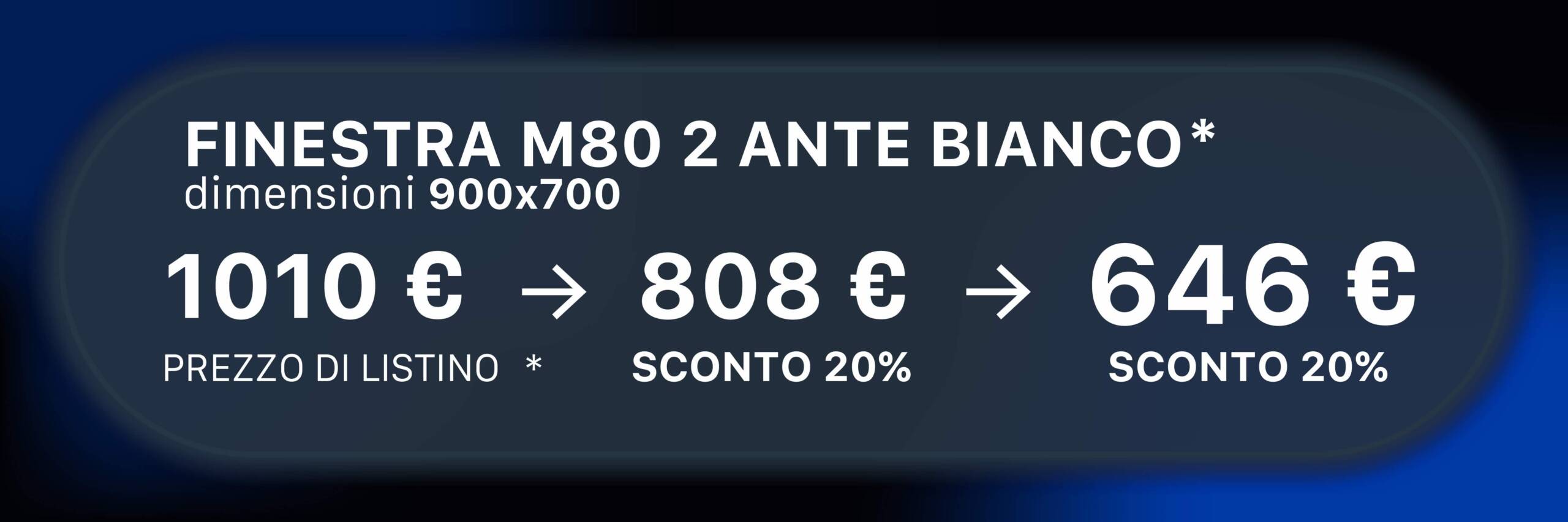 Prezzo promozione sconto 20 piu 20 Torino infissi finestre pvc 2025