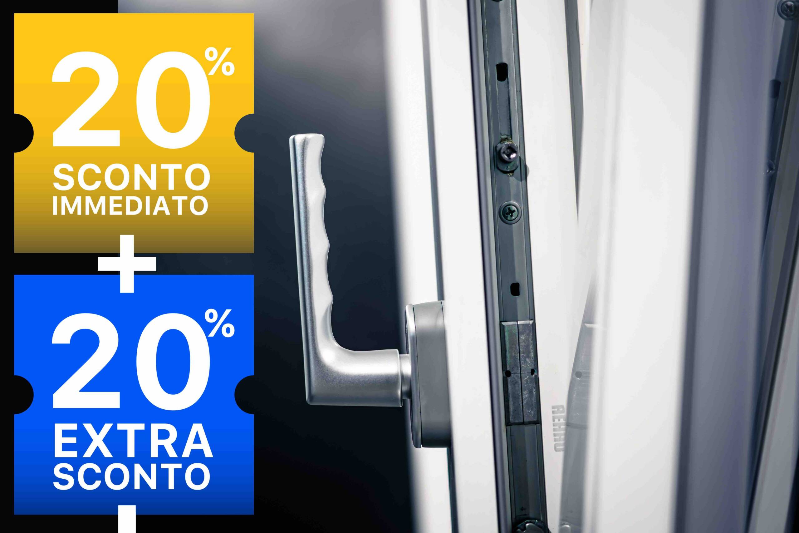 promozione sconto 20 piu 20 Torino infissi finestre pvc 2025